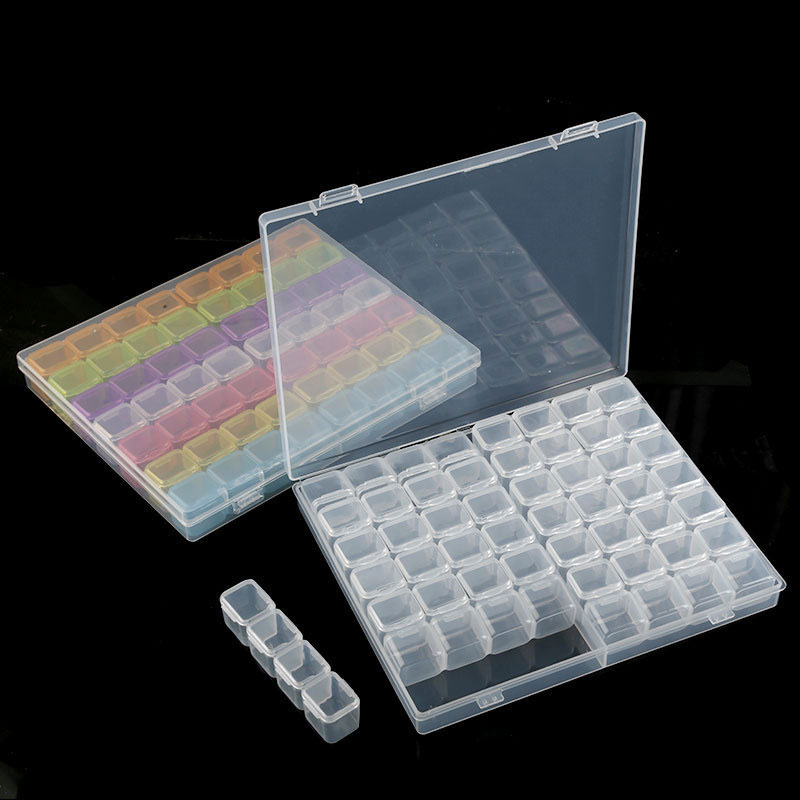 Jewelry Making Organizer Box - Şeffaf Çivi Sanat Organizatör Saklama Kutusu