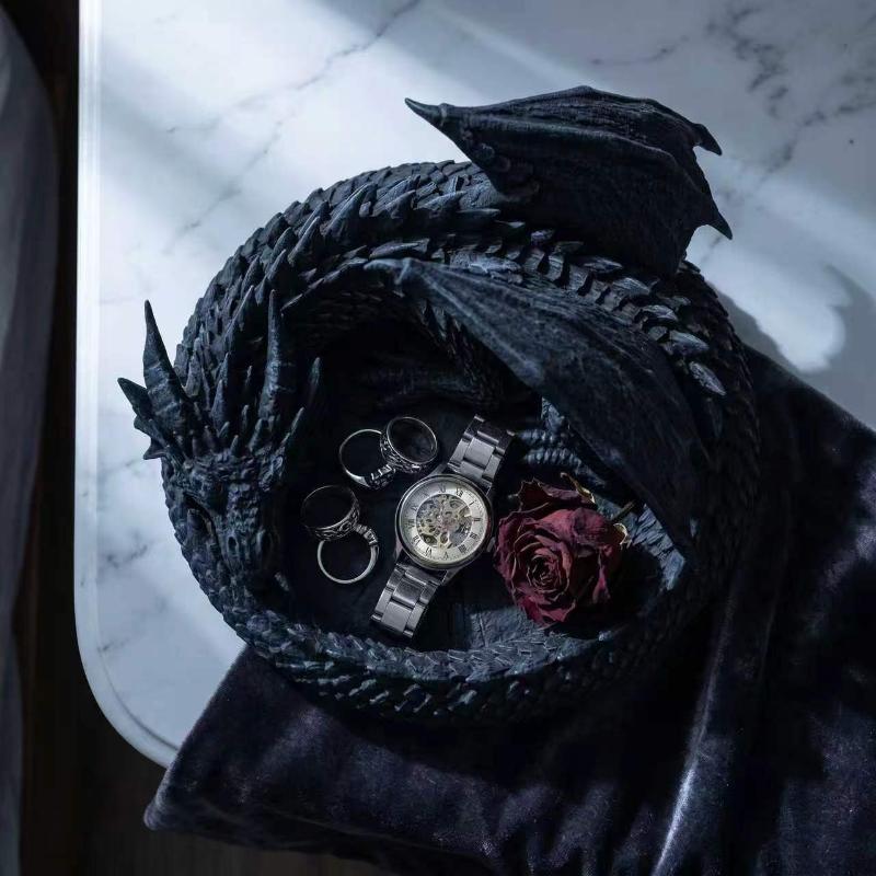 Jewelry Making Desk - Gotik Ejderha Saklama Tepsisi 3D Baskılı