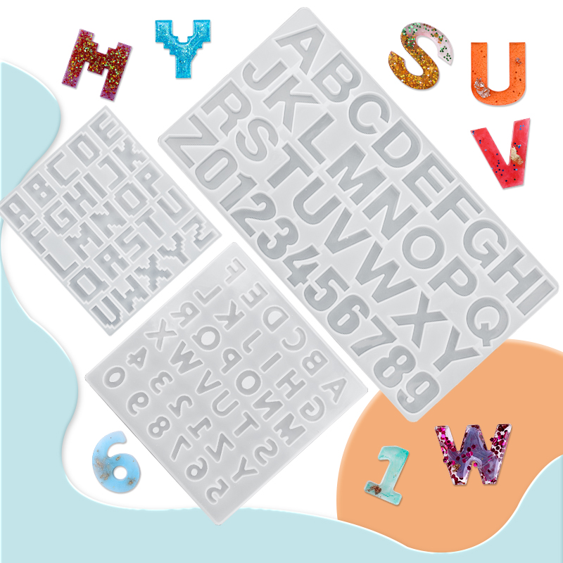 Jewelry Making Uv Resin Kit - Alfabe Epoksi Reçine Kalıp Seti Süs