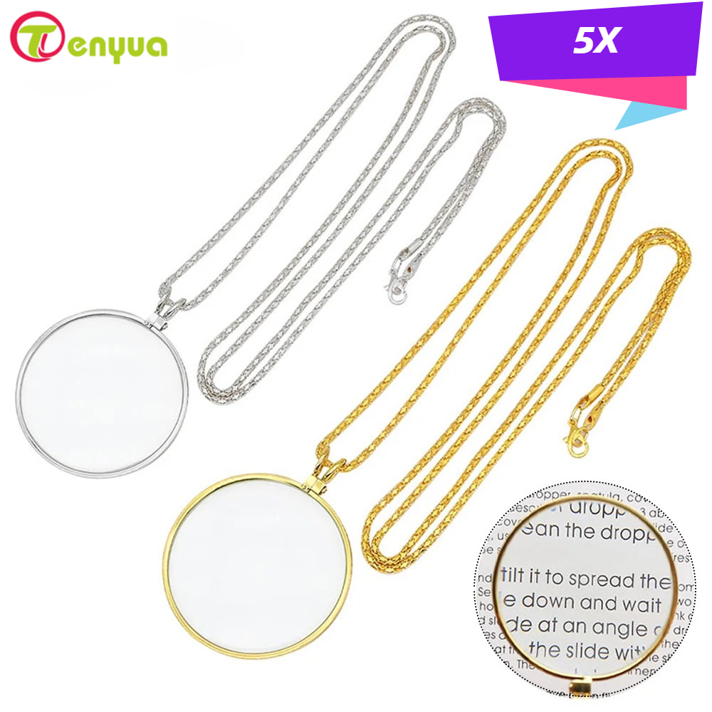Jewelry Making Magazines - Kolye Büyüteç Taşınabilir Tek Gözlük 5x