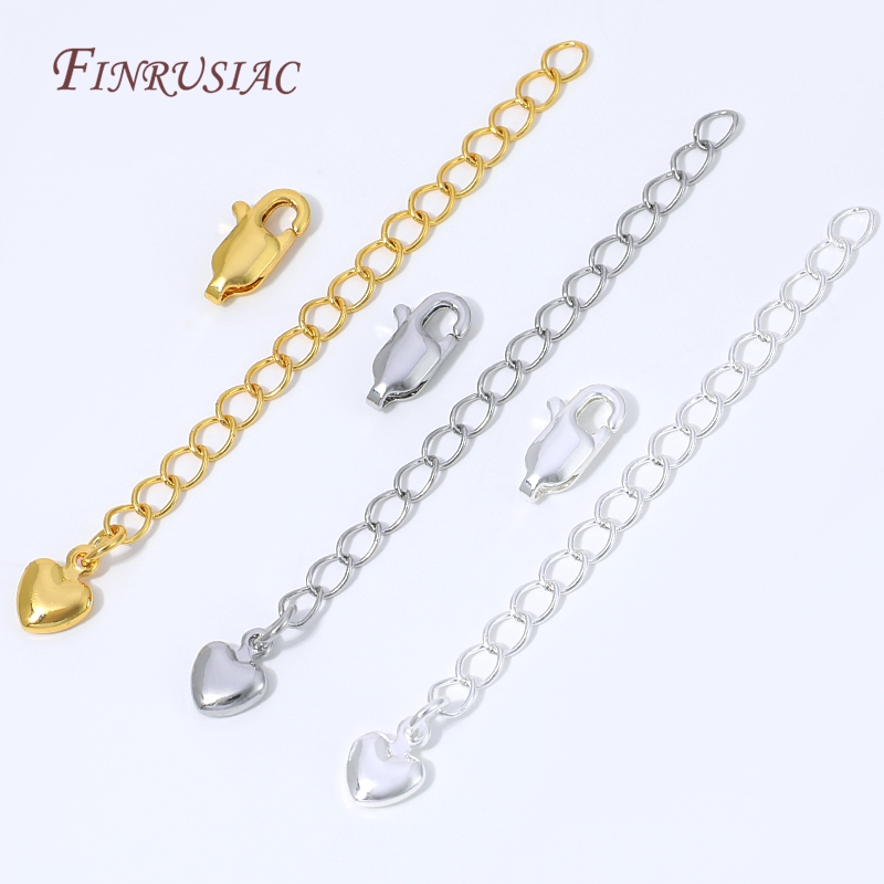 Lobster Clasp Silver - 18 Ayar Altın Kaplama Gümüş Uzatma
