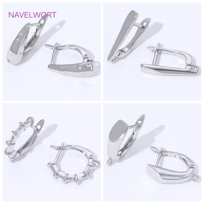 Jewelry Making Designs - 18K Altın Kaplama Pürüzsüz Küpe Kancaları