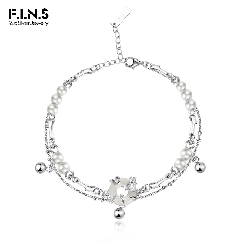 Lobster Clasp Silver - F.I.N.S çin tarzı gerçek S925 gümüş