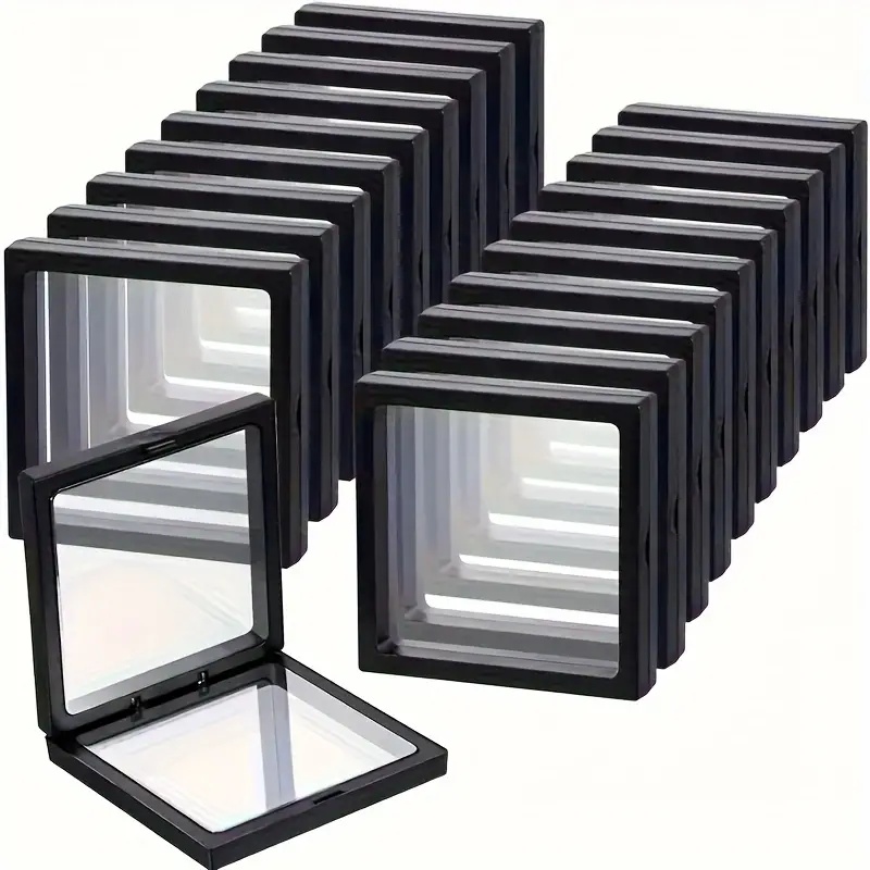Jewelry Making Organizer Box - 20 adet Clearview 3D Yüzen Vitrinler