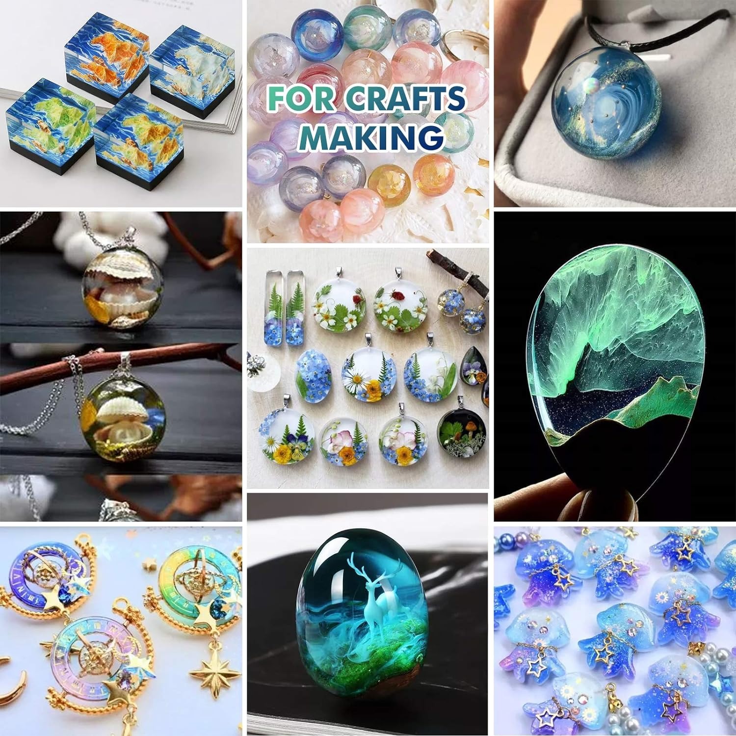 300g UV reçine temizle, sert,  - Jewelry Making Uv Resin Kit incelemesi ve fiyatı