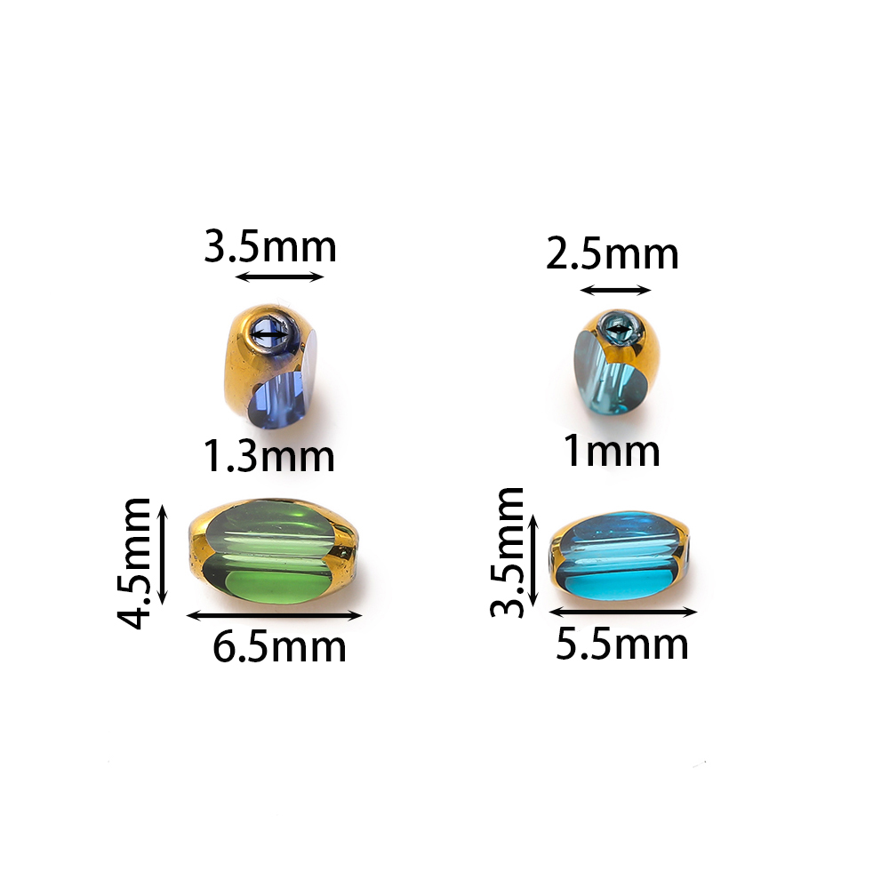 20 adet/grup Oval Cam Boncuk K - Crystal Bead Mix incelemesi ve fiyatı