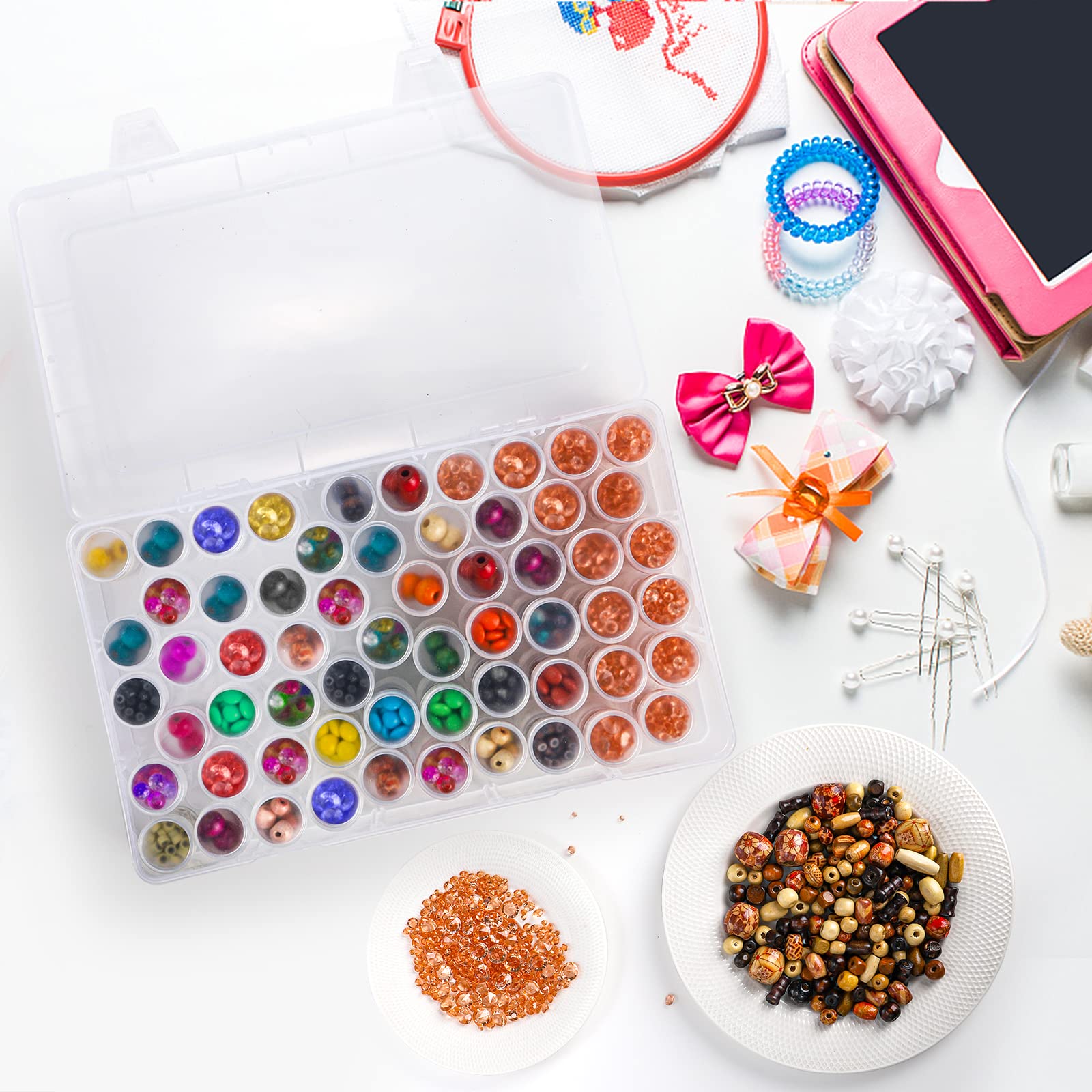 1 adet 24/30//38/60 Yuvaları P - Jewelry Making Organizer Box incelemesi ve fiyatı
