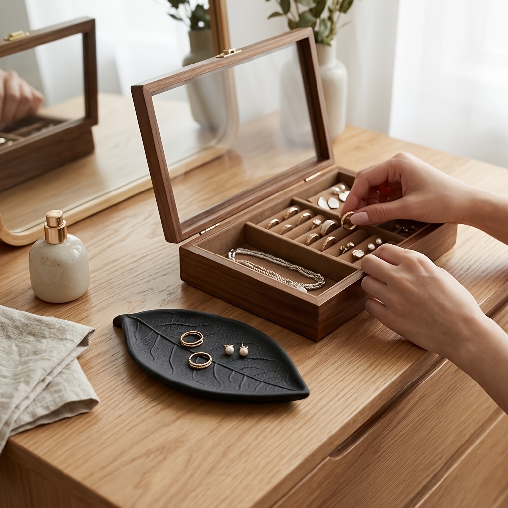 Minimalist 3D Yaprak Şeklinde  - Jewelry Making Desk incelemesi ve fiyatı