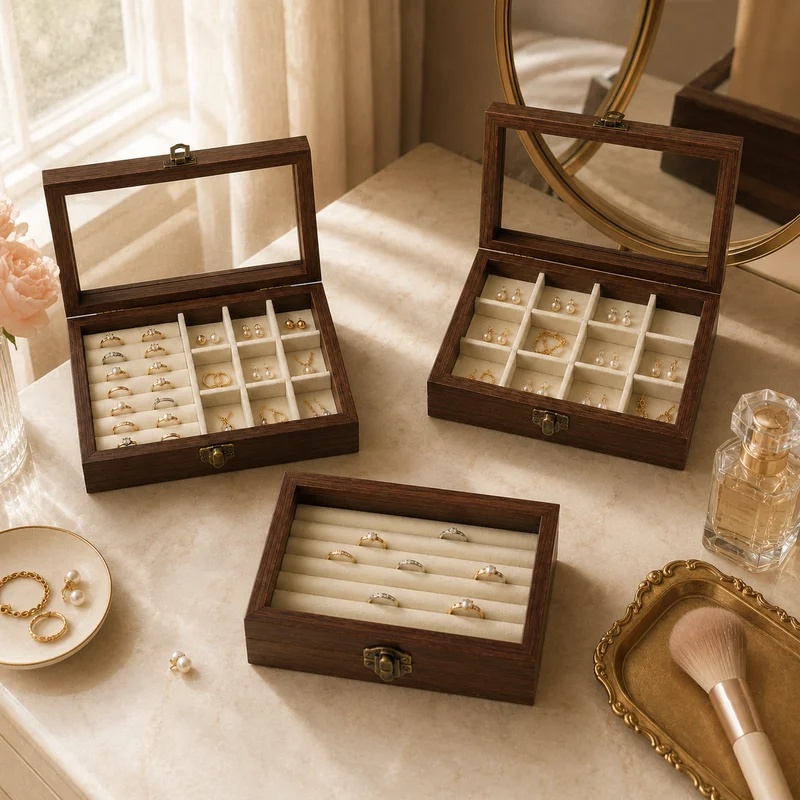 Yatak Odası Masaüstü Ceviz Des - Jewelry Making Organizer Box incelemesi ve fiyatı