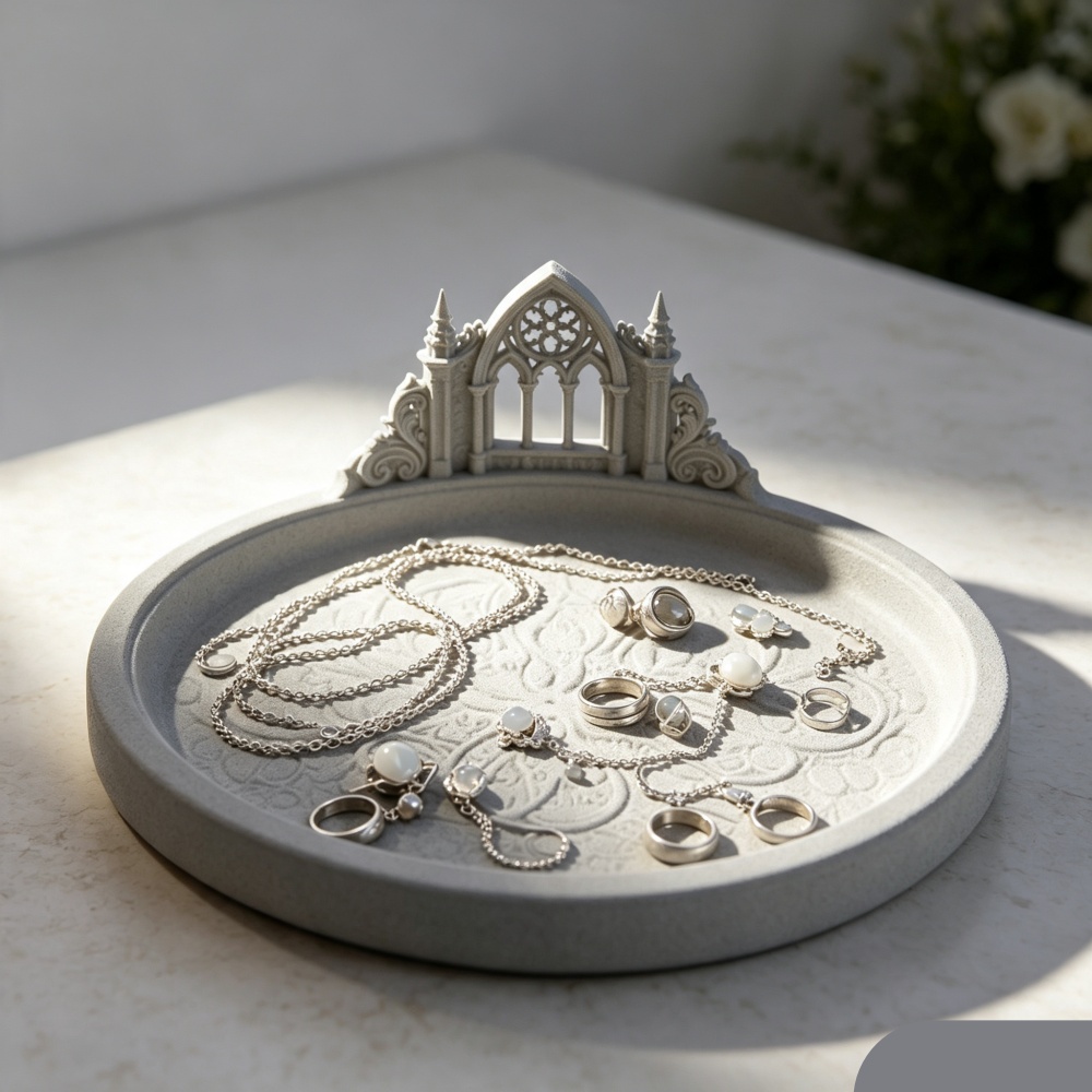 3D Baskılı Beyaz Gotik Katedra - Jewelry Making Desk incelemesi ve fiyatı