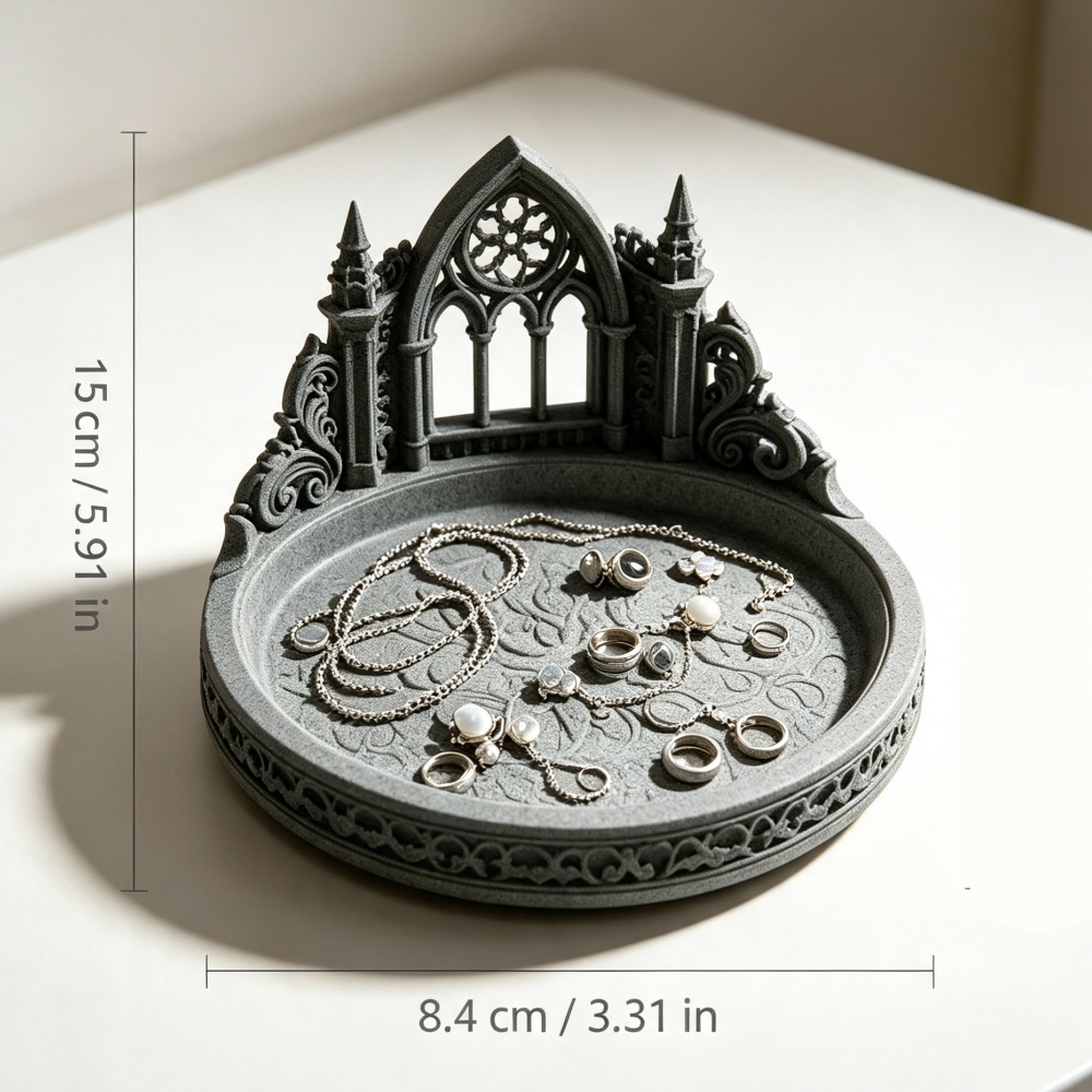3D Baskılı Beyaz Gotik Katedra - Jewelry Making Desk incelemesi ve fiyatı