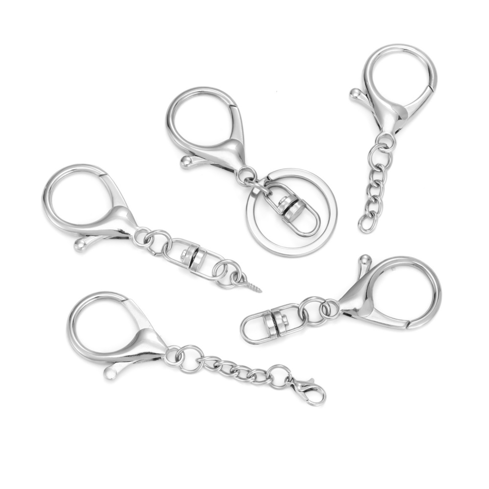10 adet gümüş renk büyük ıstak - Lobster Clasp Silver incelemesi ve fiyatı